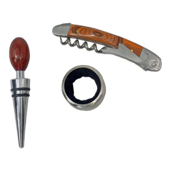 Calumet 3 Piece Bottle Opener Set in Wood Box  EUC - Picture 2 of 5